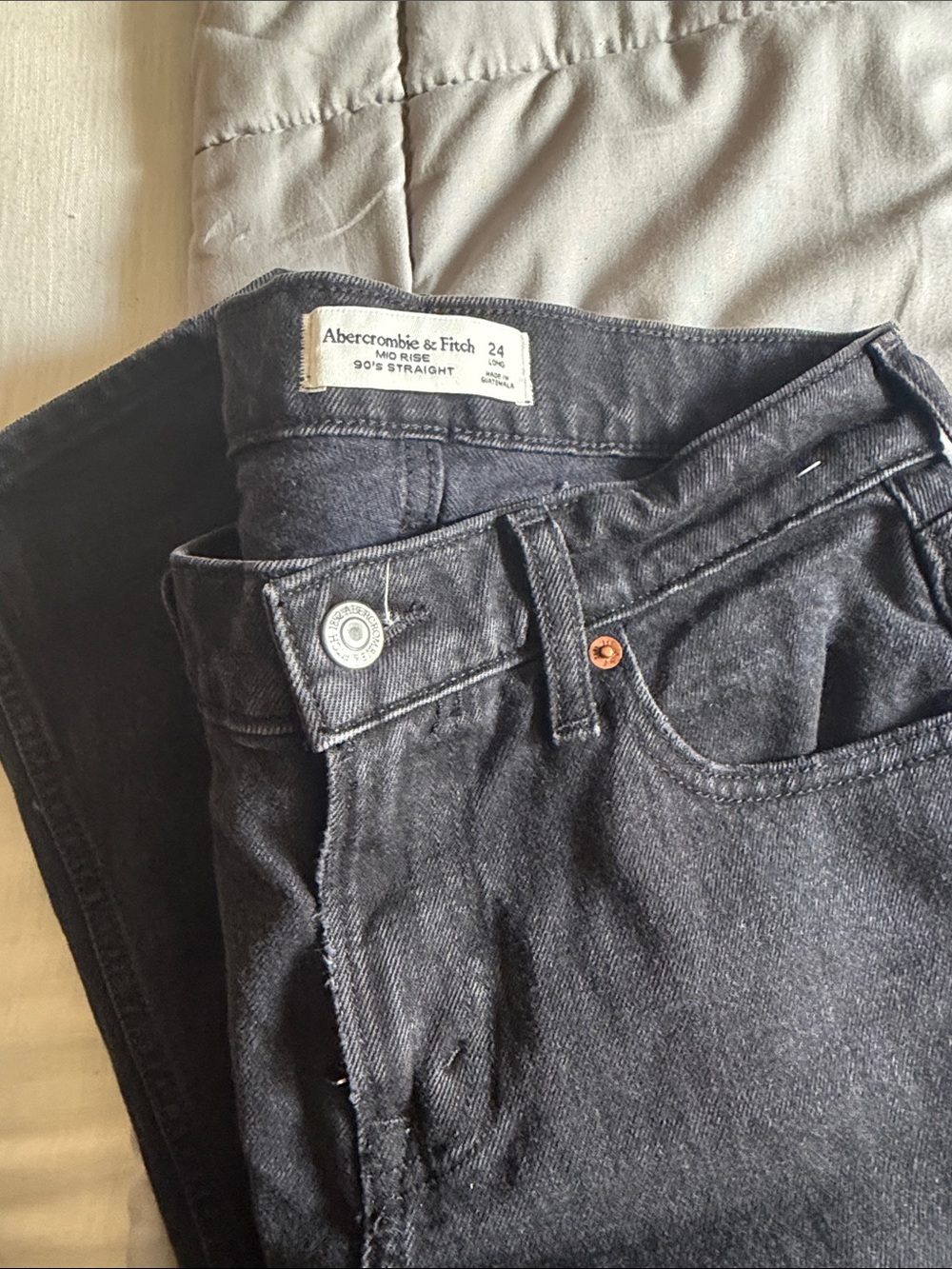 Abercrombie & Fitch Men’s Black Slim Straight Jeans